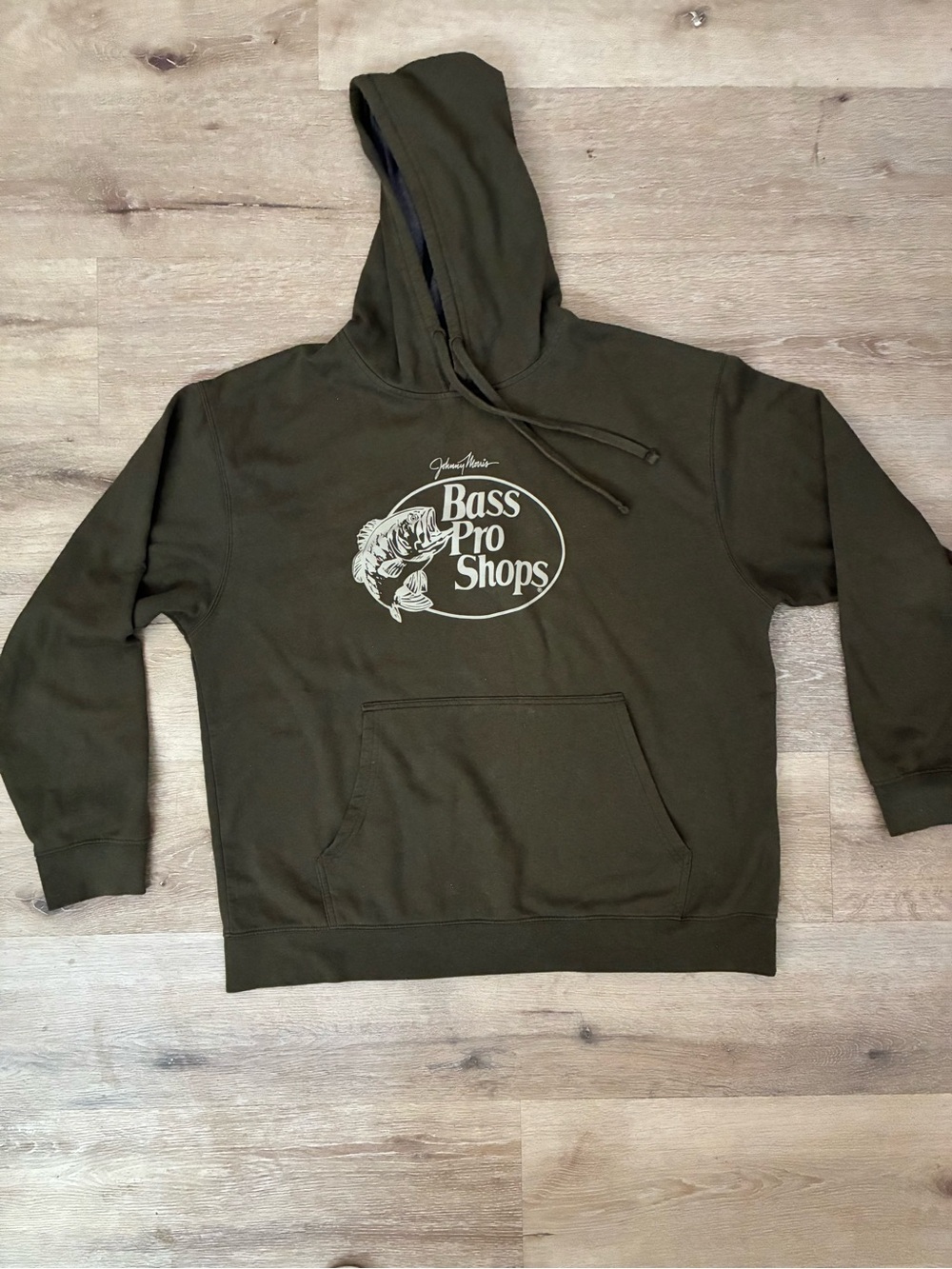 Bass Olive Green Logo Pullover Hoodie